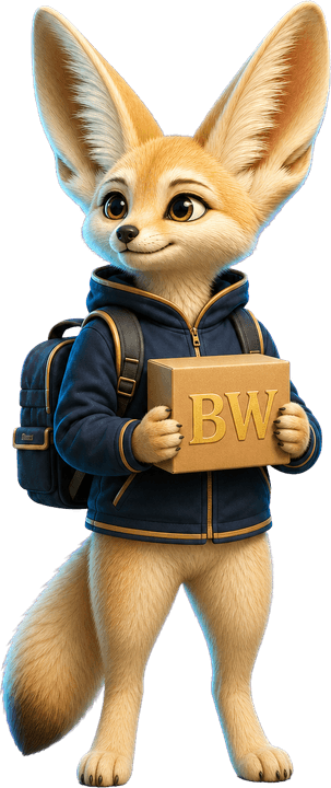 Fennec buybyBW tenant un colis BW